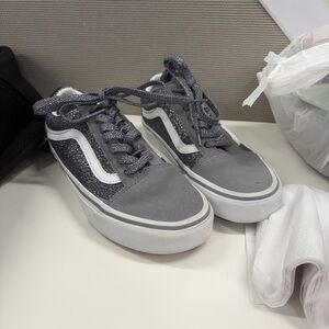 Lands End Cotton Cable Knit Sweater Cotton Blue Men's XL (46-48)